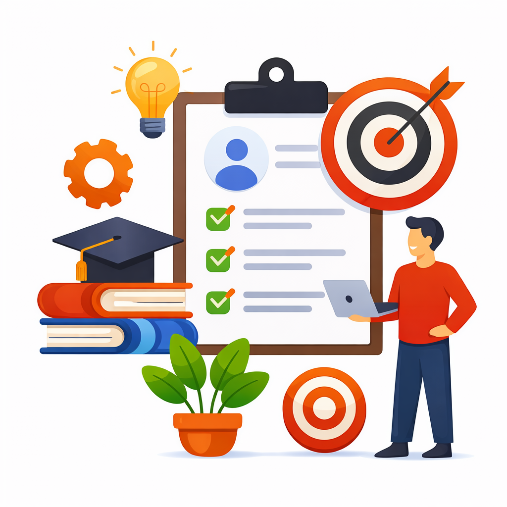 Internship and training illustration